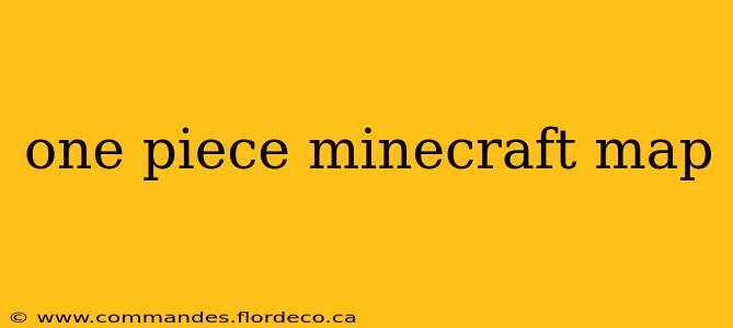 one piece minecraft map