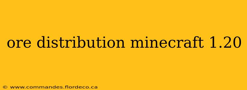 ore distribution minecraft 1.20