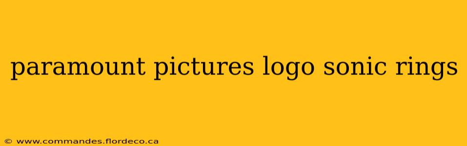 paramount pictures logo sonic rings