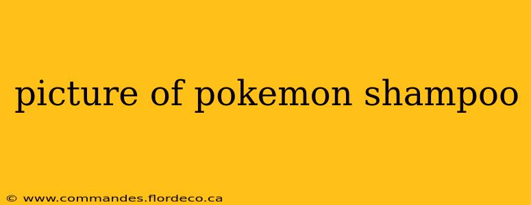 picture of pokemon shampoo