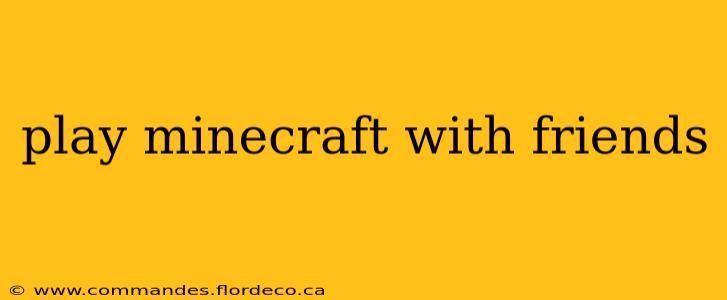 play minecraft with friends