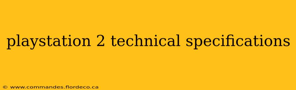playstation 2 technical specifications