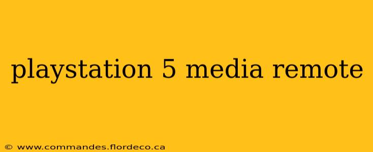 playstation 5 media remote