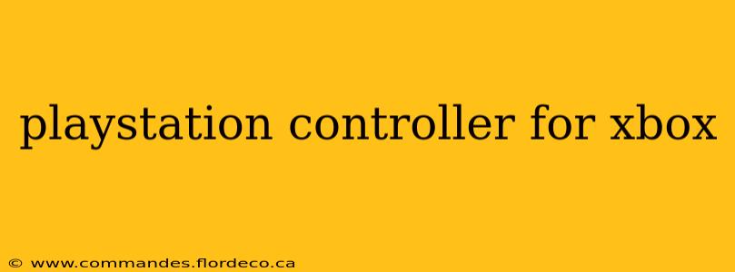 playstation controller for xbox