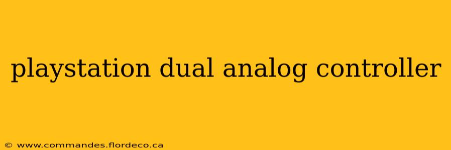 playstation dual analog controller