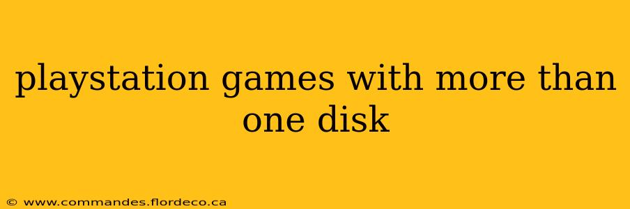 playstation games with more than one disk