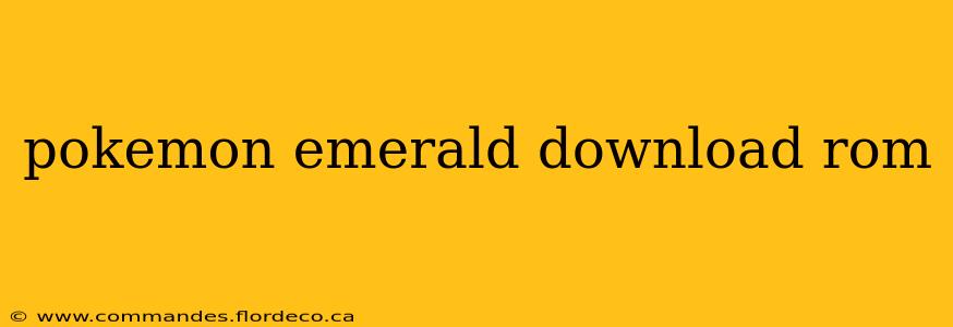 pokemon emerald download rom