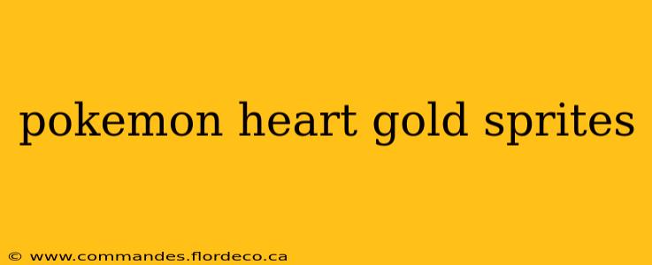 pokemon heart gold sprites