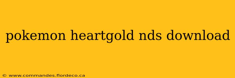 pokemon heartgold nds download
