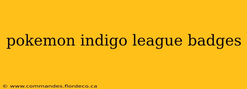 pokemon indigo league badges