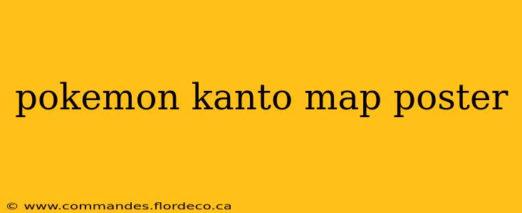 pokemon kanto map poster