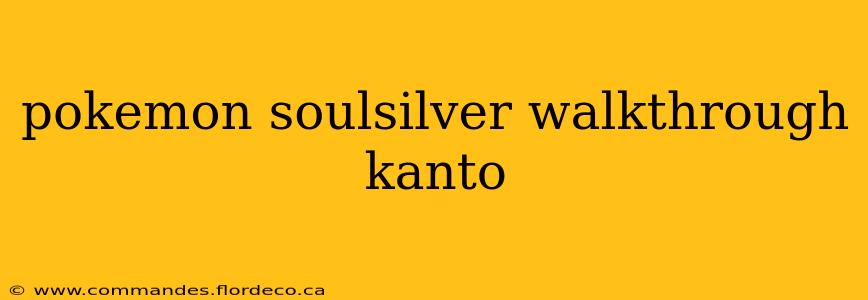 pokemon soulsilver walkthrough kanto