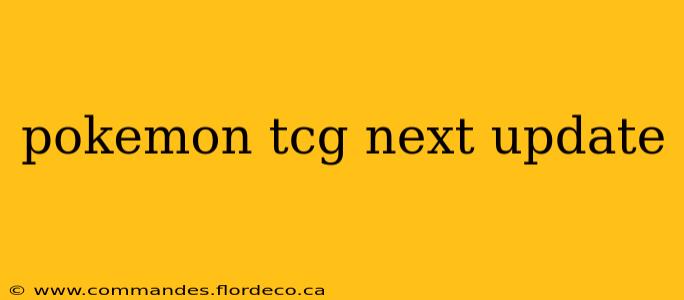pokemon tcg next update