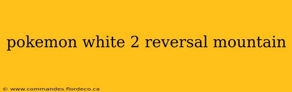 pokemon white 2 reversal mountain