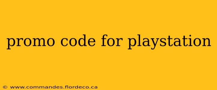 promo code for playstation
