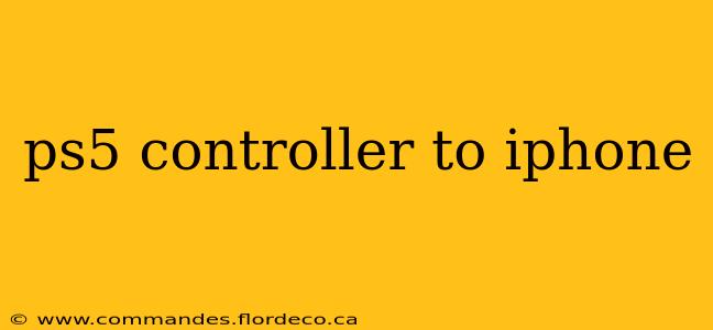 ps5 controller to iphone
