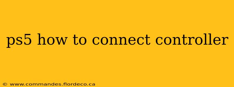 ps5 how to connect controller