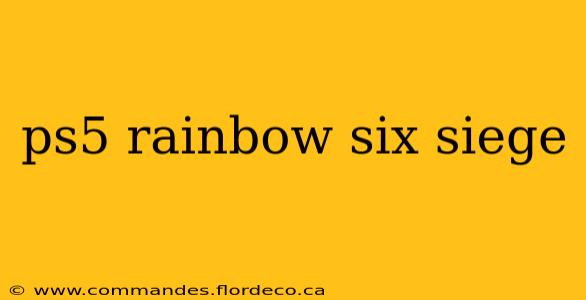 ps5 rainbow six siege