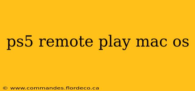 ps5 remote play mac os