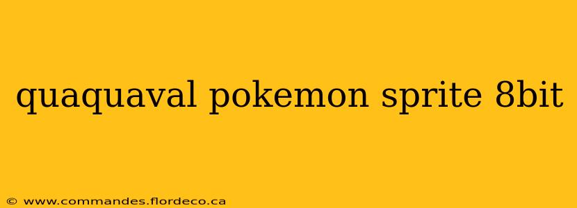 quaquaval pokemon sprite 8bit
