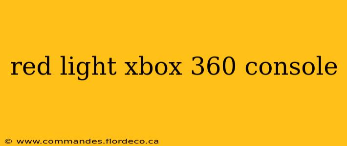 red light xbox 360 console