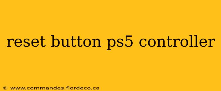 reset button ps5 controller