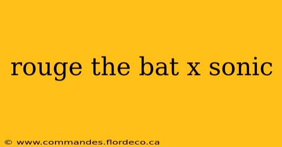 rouge the bat x sonic