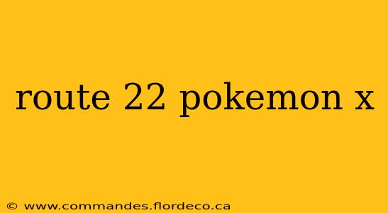 route 22 pokemon x