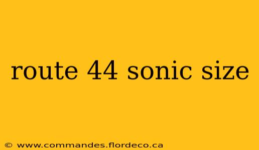 route 44 sonic size