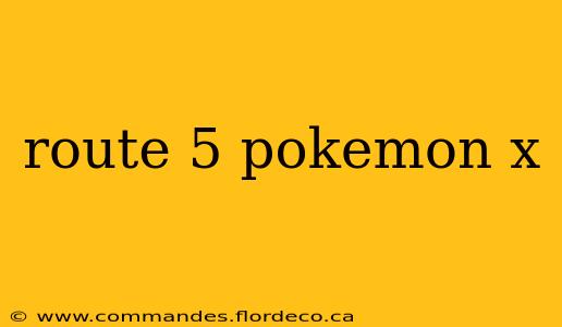 route 5 pokemon x