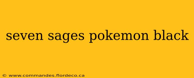 seven sages pokemon black