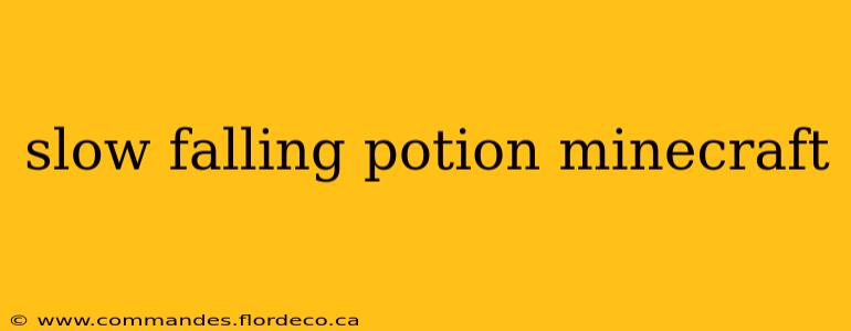 slow falling potion minecraft