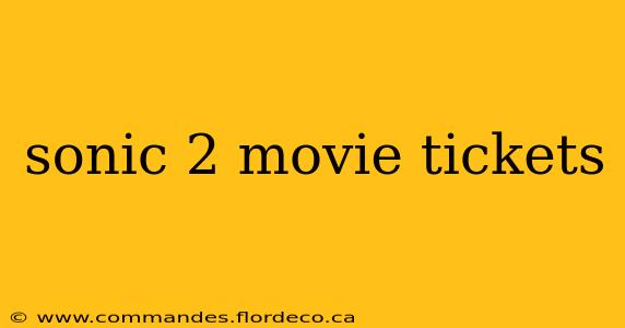 sonic 2 movie tickets