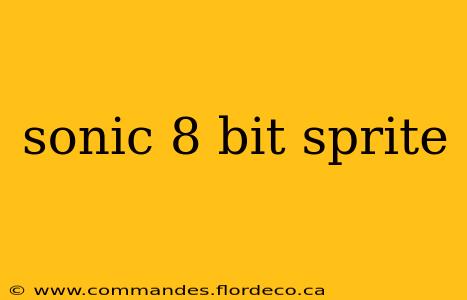 sonic 8 bit sprite