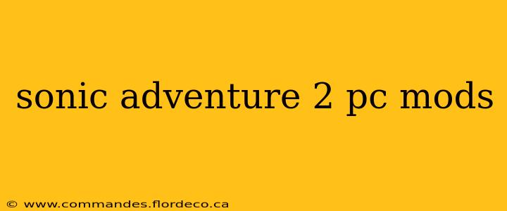 sonic adventure 2 pc mods