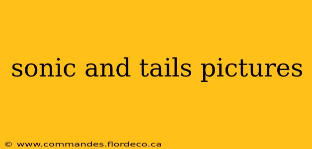 sonic and tails pictures