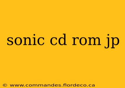 sonic cd rom jp