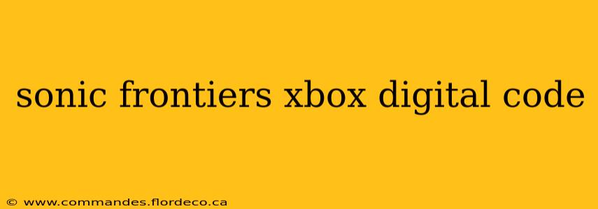 sonic frontiers xbox digital code