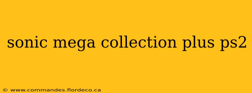sonic mega collection plus ps2
