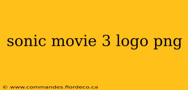 sonic movie 3 logo png