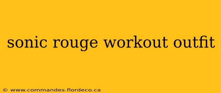 sonic rouge workout outfit