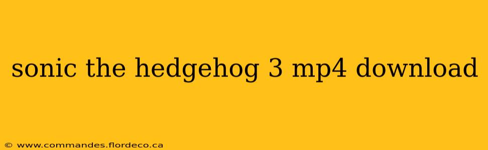 sonic the hedgehog 3 mp4 download