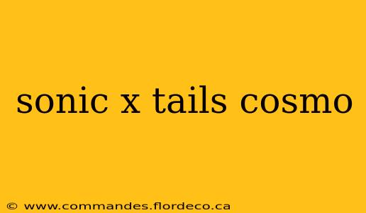 sonic x tails cosmo