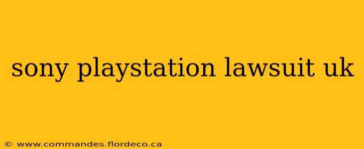sony playstation lawsuit uk