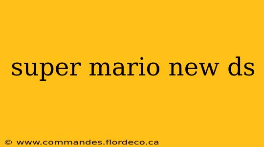 super mario new ds