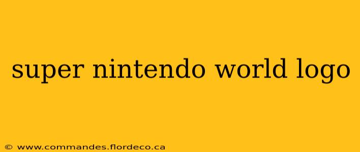 super nintendo world logo