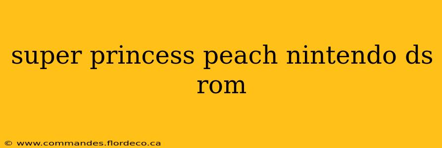 super princess peach nintendo ds rom