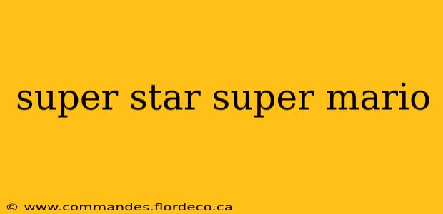 super star super mario