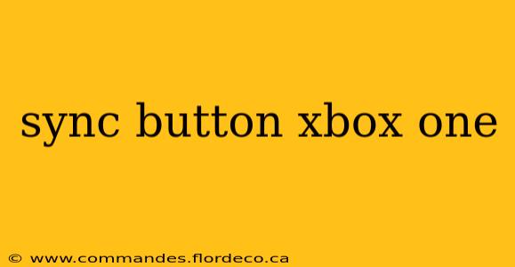 sync button xbox one