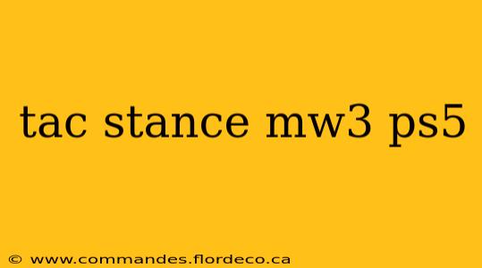 tac stance mw3 ps5